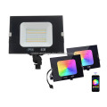 5 year high quality super bright RGB Smart phone control Floodlight 40W 100w Wifi Tuya Smart LED Flood Light cETL ETL CE RoHS